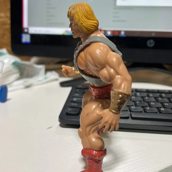 Figurine MOTU He-Man Vintage 1981 - Tête Molle - Fabriquée à Taïwan - Mattel